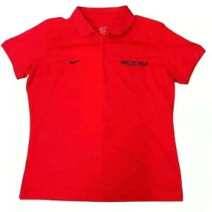 Arizona Wildcats Nike Golf Tee Red with Blue Athletics logo Size Large